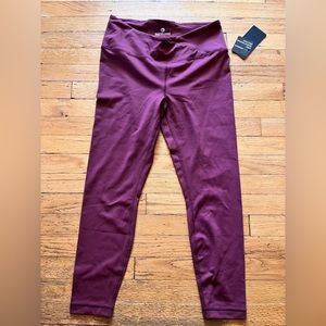 Dark Red 90 Degree Crossed leggings